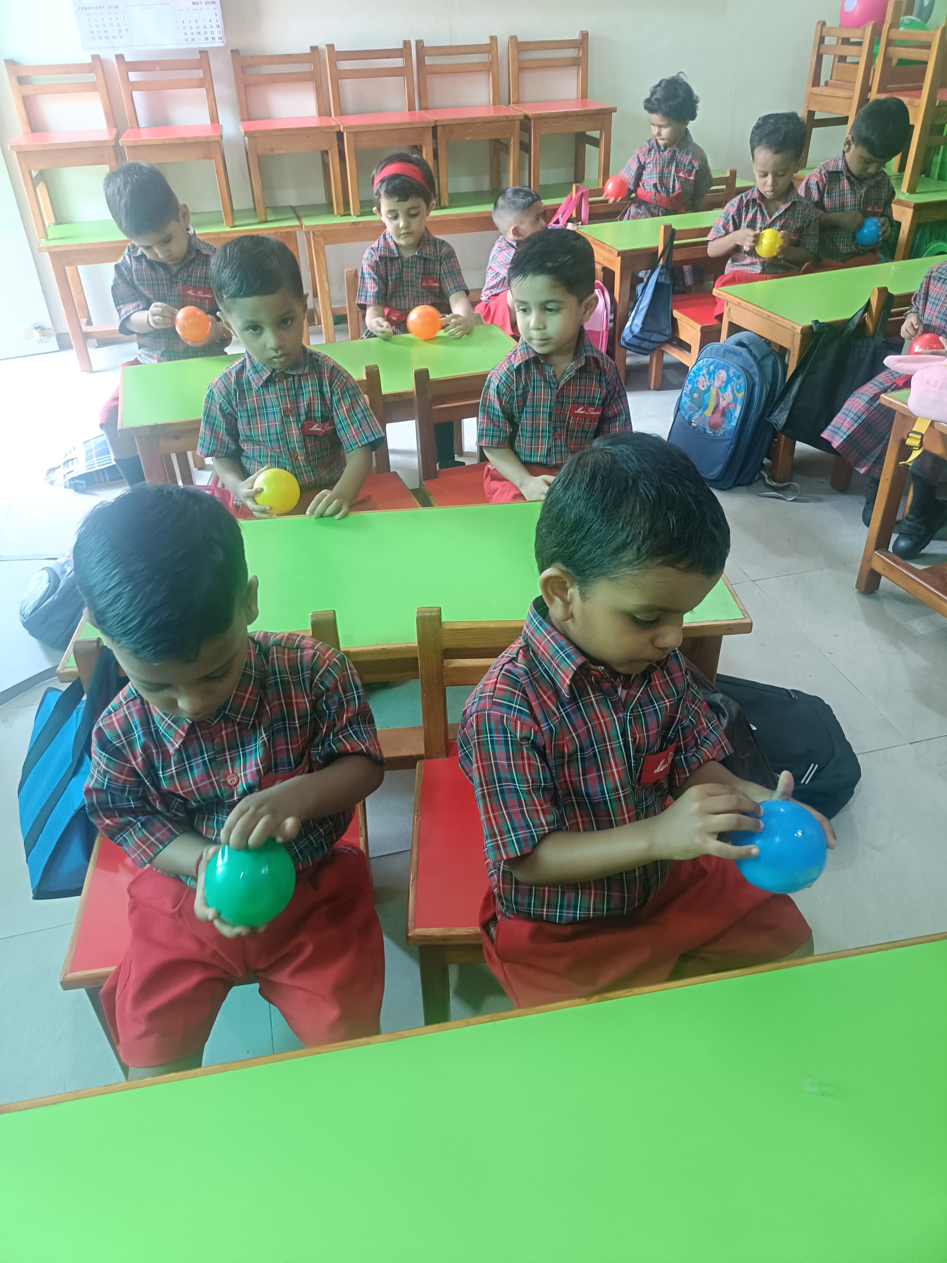 Fine motor control tape wrapping activity